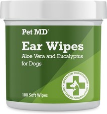 PetMD Dog Ear Cleaner Wipes Otic Cleanser - 100 Count