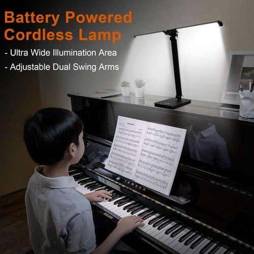 Double Head LED Desk Lamp, 10W Dimmable Piano Stand Light with Dual Swing Arm... - Picture 2 of 9