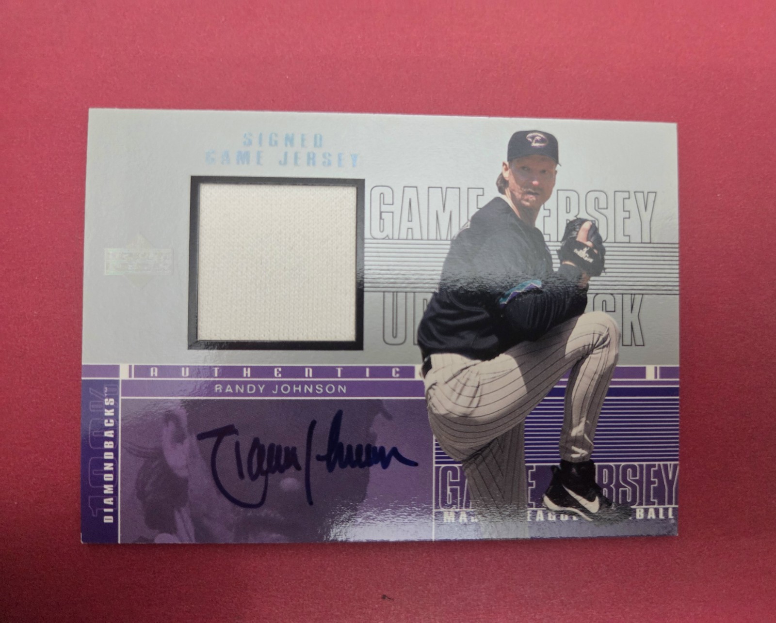 2000 Upper Deck Signed Gane Jersey Randy Johnson H-RJ