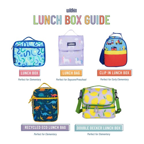 Two Compartment Insulated Lunch Bag for Kids – School & Travel Ready - Strawb... - Picture 7 of 7