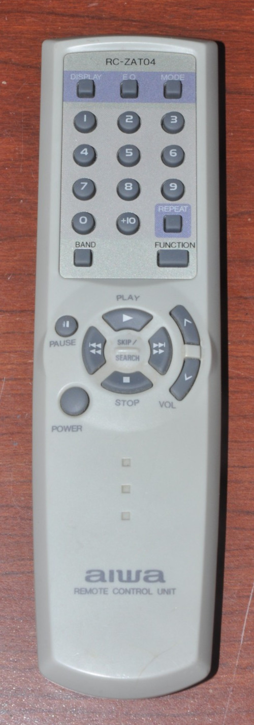 Aiwa RC-ZAT04 OEM Audio System, Original Remote Control Genu