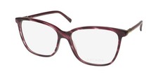 NEW ESCADA VESC58 EYEGLASSES WOMENS FULL-RIM RED OVERSIZED PLASTIC 56-15-140