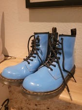 Dr. Martens kids 1460 Lace Up Fashion Boot Mid Blue size 4 u.s
