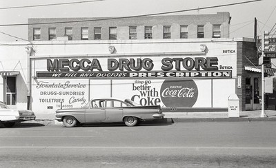 SL43 Negative 1960's Waco Texas Coca-Cola Car 190a