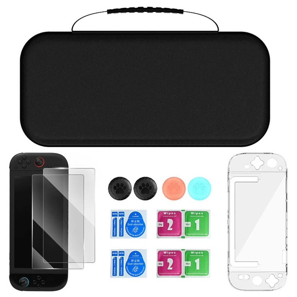 Set Borsa Portaoggetti per Switch 2 Nylon Guscio Rigido Protettivo Borsa Accesso - Immagine 2 di 4