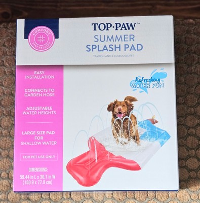 Top Paw Summer Splash Pad - Large Size Pad - Pet Use /Red White Blue New-Sealed 