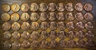 1947-D Lincoln Wheat Cent Golden Red LUSTROUS GEMS Uncirculated Roll Of 50 Coins