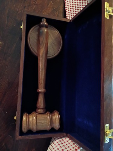 Vintage Gavel Wooden Mallet Auction Judge Auctioneer Tool