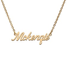 Collares McKenzie Etiqueta con Nombre para Ella Sus Amigos Familia Relación Memoria Jewe