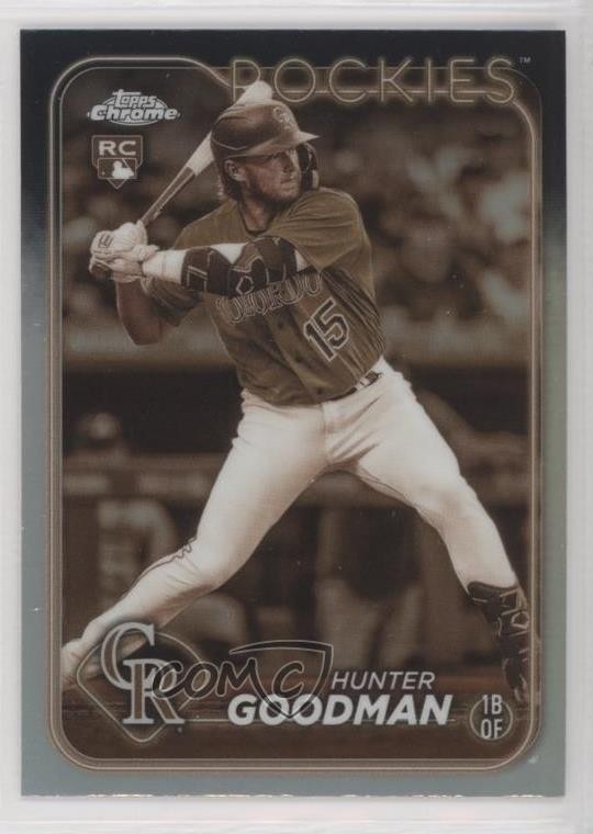 2024 Topps Chrome Sepia Refractor Hunter Goodman #99 19yg