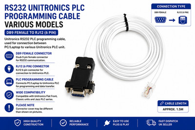 RS232 UNITRONICS SPS-DATENPROGRAMMKABEL FÜR MODELL V350-35-RA22