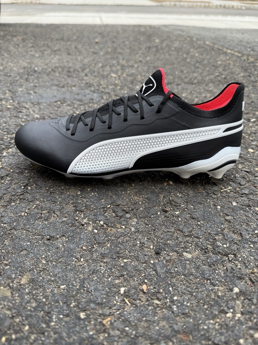 Puma King Ultimate FG/AG Men's Leather Soccer Cleats Black 107563