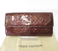 Authentic LOUIS VUITTON Monogram Vernis Portefeuille Sarah Long Wallet F 54884