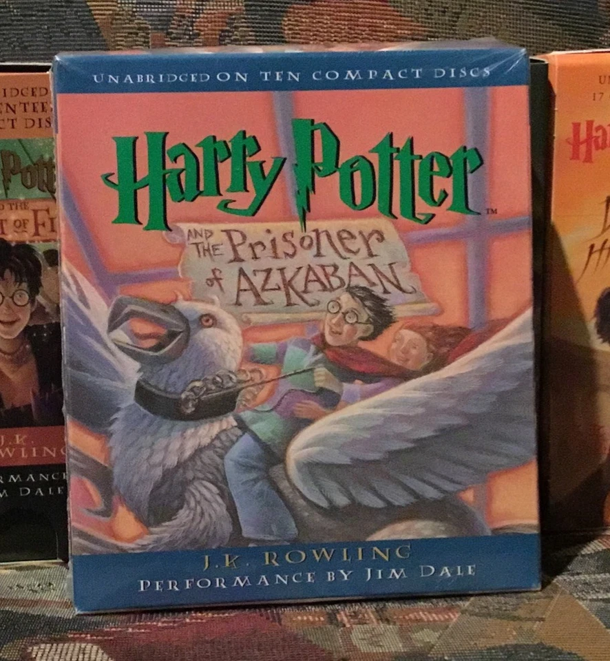 Harry Potter Lot 5 Books On CD 3,4,5,6,7 J.K. Rowling Jim Dale Like New - Image 2 of 4