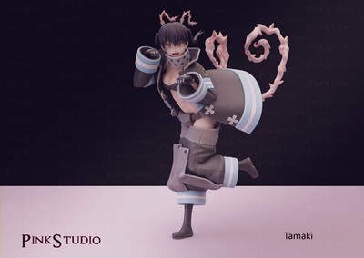 Tamaki - Fire Force Anime 3D Resin gedruckt Fan Art Figur Maßstab 1:8