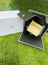 IWC premium leather traveling watch box authentic Black Leather