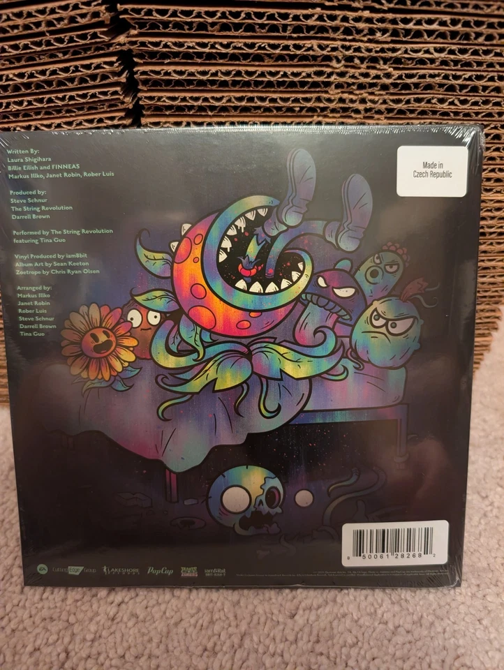 SEALED Plants vs Bad Zombies Billie Eilish PURPLE vinyl GLOW bad guy 7” iam8bit - Image 2 of 4