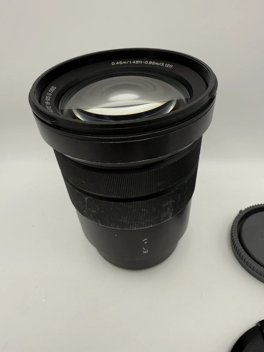 *Leer* Lente para cámara SONY E PZ 18-105 mm F/4 G OSS MONTURA E SELP18105G *Mal estado.*