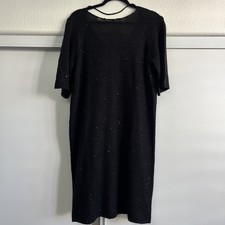 Vero Moda Black Knitted Sweater Dress With Sequin Size Medium NWT