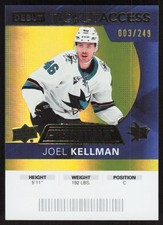 2021-22 Upper Deck Credentials #60 Joel Kellman 2020-21 Yellow #/249