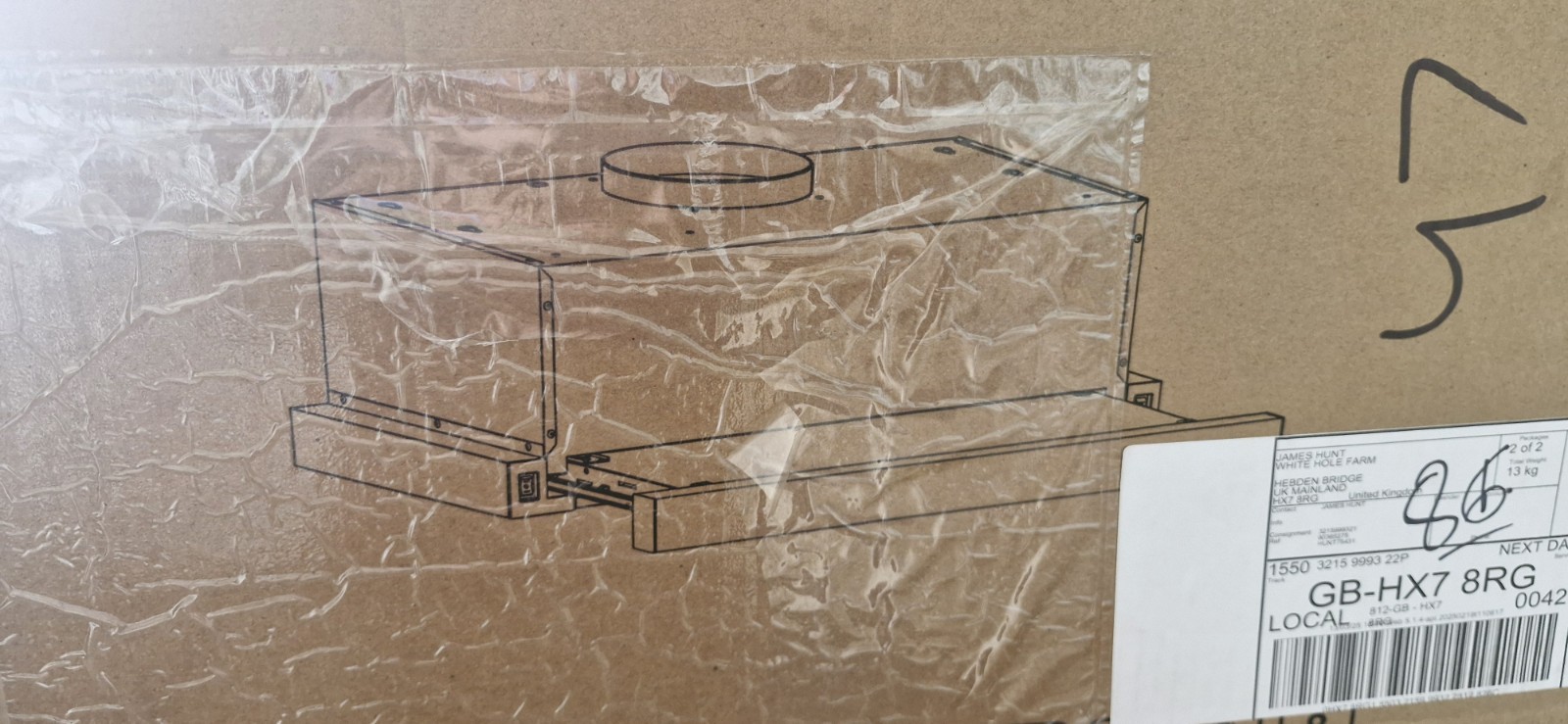 Underslung Telescopic Extractor Fan