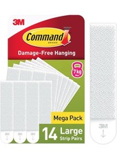 Command Picture Hanging Strips Narrow Value Pack - 14 Pairs (28 Strips) Large 0.91 per strip