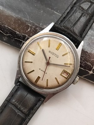 Vintage Original Soviet Mechanical Wrist Watch Wostok Vostok 1970s Ussr
