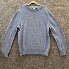 Crewcuts J Crew Sweater Boy Size 14 Blue Cashmere Blend Crewneck Knit Pullover