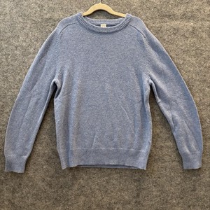Crewcuts J Crew Sweater Boy Size 14 Blue Cashmere Blend Crewneck Knit Pullover