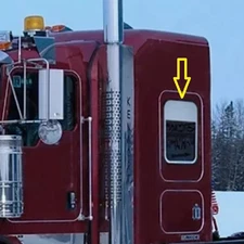 Kenworth Sleeper Window Trim With Chop top Pair Set Stainless Steel