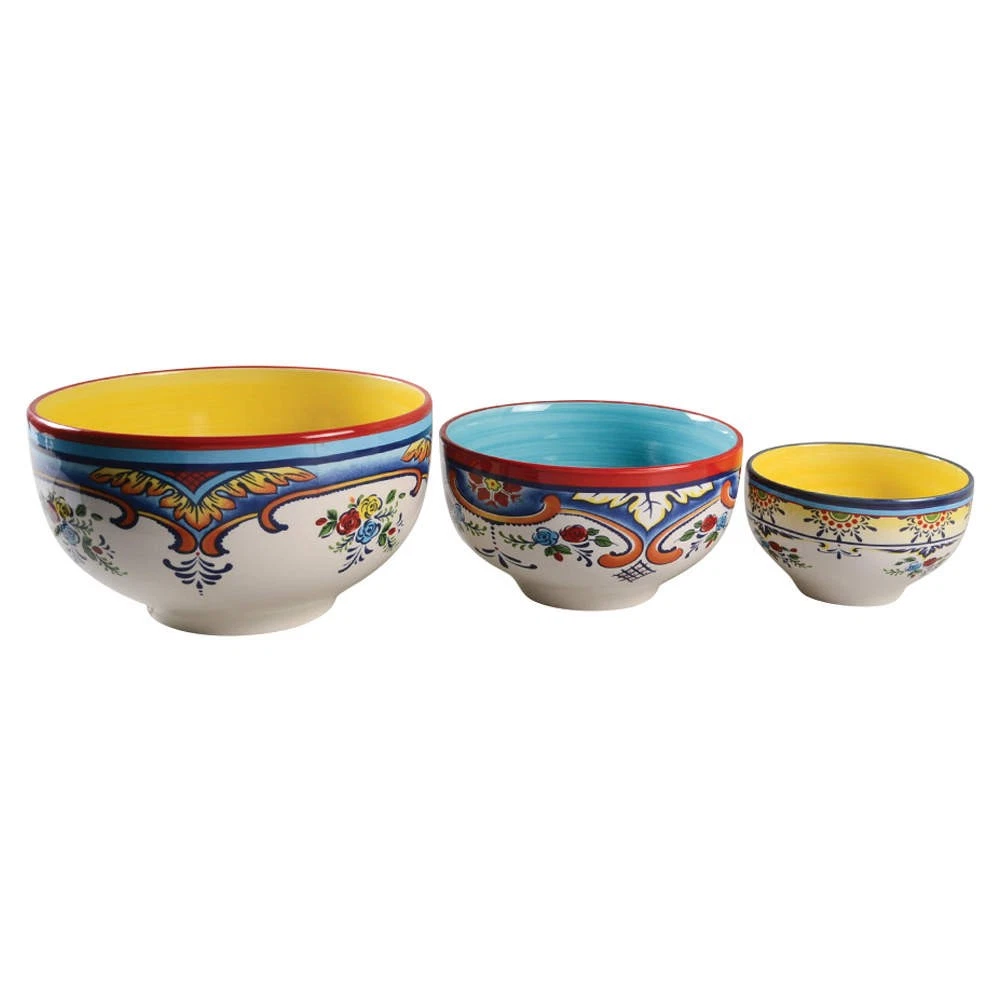 Euro Ceramica Zanzibar Mixing Bowl Set 11361067