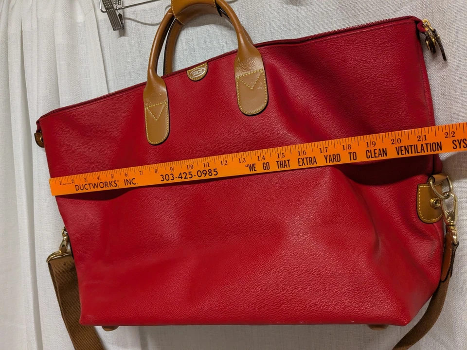 Bolso de equipaje de mano de viaje Bric's de colección correa ajustable cuero vegano  Foto 4 de 4