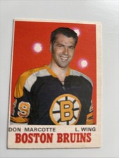 1970 OPC DON MARCOTTE # 138 BOSTON BRUINS