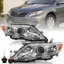 2010-2011 Camry Headlight Assembly OE Style Halogen Bulbs Driver Passenger