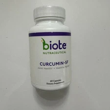 Biote Nutraceuticals CURCUMIN SF Joint Health + Healthy Aging 60 Caps EXP 11/25
