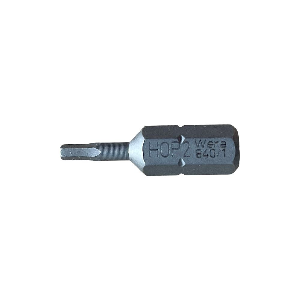 Wera 840/1 Z Hex Plus / Allen Key Screwdriver Bits 1/4"" Hexagon Drive (2 mm, Si…