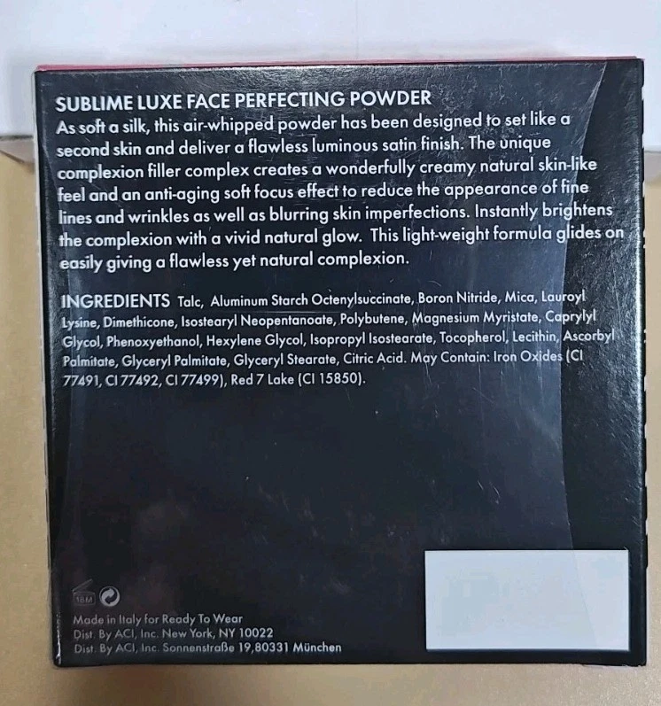 Polvo perfeccionador facial listo para usar New York Sublime Luxe 0,28 oz 8 g SELLADO Foto 2 de 4