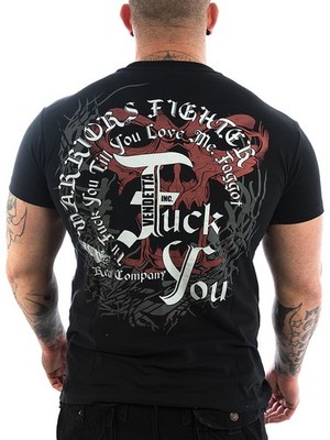 Vendetta Inc. Männer Rundhals kurzarm T Shirt Company schwarz VD-1097 - Neu