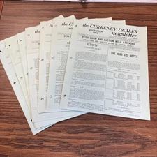 Complete 1986 The Currency Dealer Newsletter Greensheet Monthly Report 12 Issues
