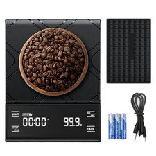 Coffee Scale with Timer, Rechargeable Espresso Scale 0.1g/3kg Rechargeable
