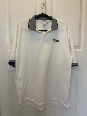 Stanley Tools Logo Polo Shirt - White - Mens Size XL- Collectable