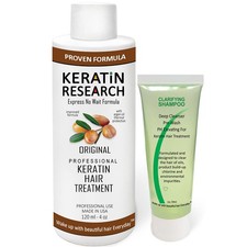 KERATIN RESEARCH Brazilian Keratin Hair Treatment Straightening Complex Blowo...