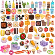 100Pcs Miniature Foods Mini Food Miniature Doll House Accessories Small Resin...