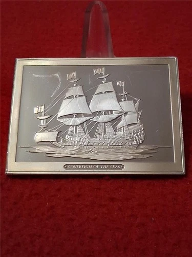 SHIPS' AHOY Sovereign of The Seas 3.125 Troy Oz Sterling Silver Proof     #T0848