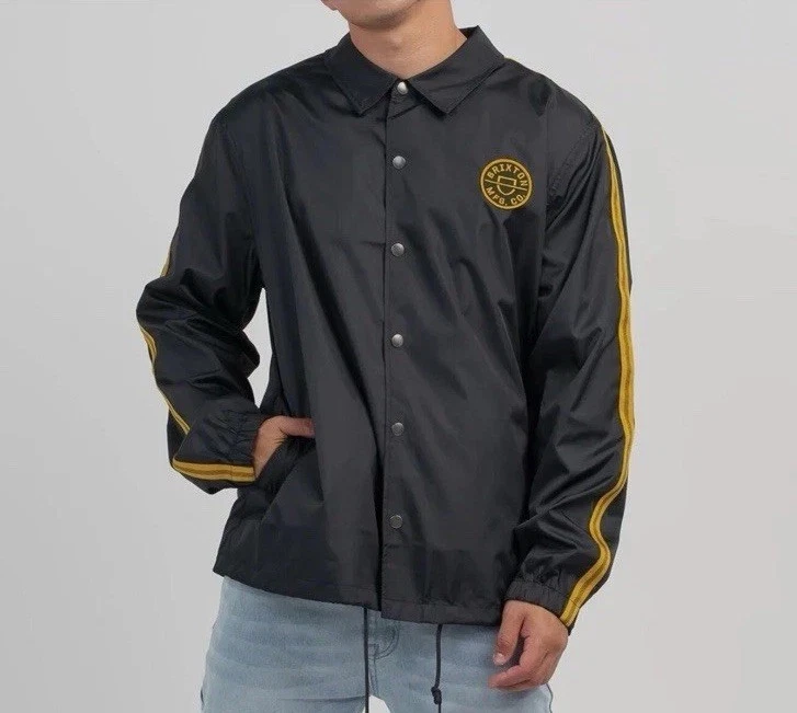 COACH Giacca da allenatore BRIXTON uomo CREST nera taglia XL