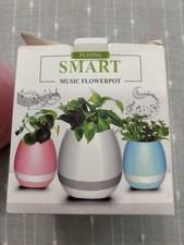 Music Pots Smart Music Flower Pot Multicolor Bluetooth Speaker Pink