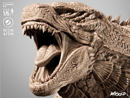 3D Printed Fan Art Godzilla Sculpture by Wicked - Picture 6 of 24