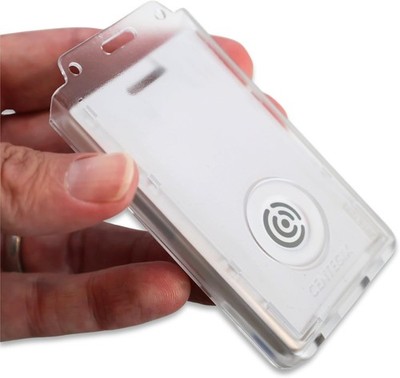 2 Pack - Centegix Badge Holder for Teachers - Fits School ID & CrisisAlert V2