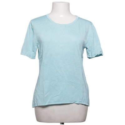 Micha, T-shirt, Größe: M, Blau, Baumwolle/Viskose, Einfarbig, Feinstrick #DHF