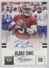 2015 Panini Prestige Rookie Signatures Blake Sims #209 Auto 0c2